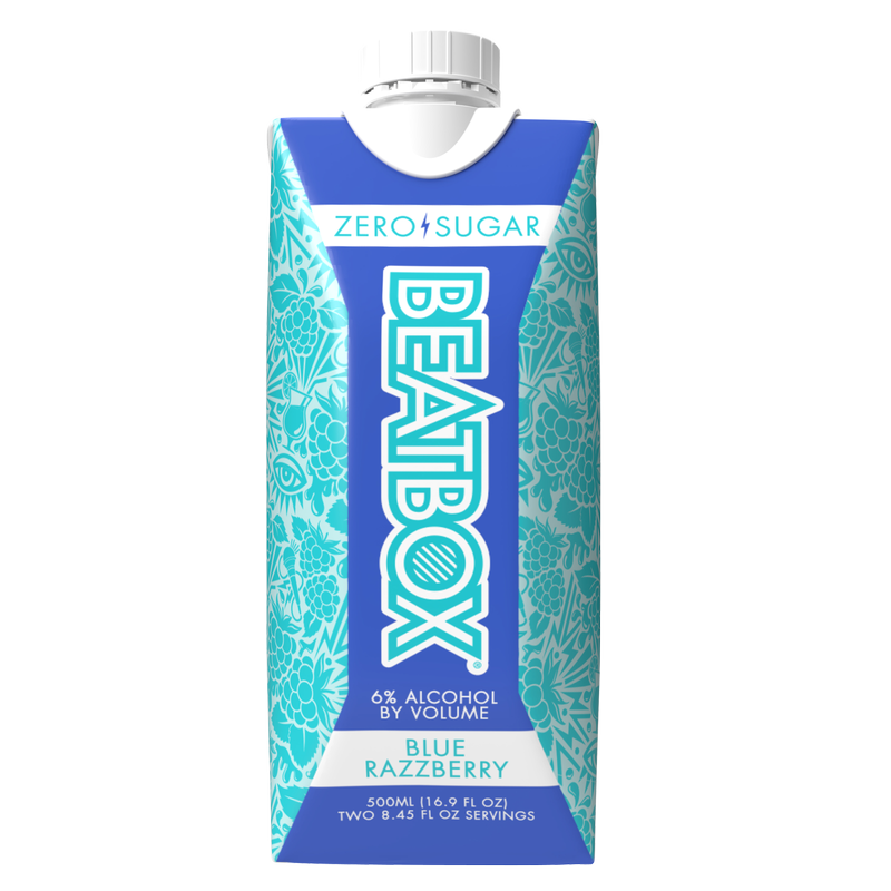 BeatBox Blue Razzberry 500ml 6.0% ABV Zero Sugar