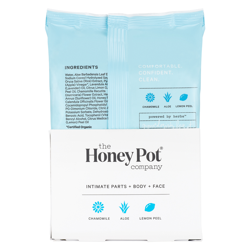 The Honey Pot Sensitive Intimate Wipes 30ct