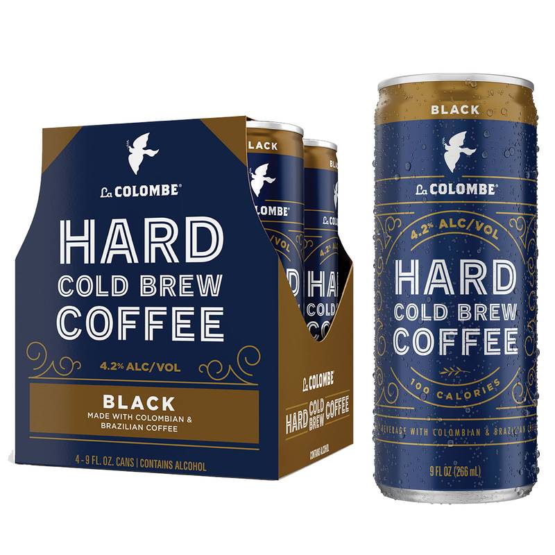La Colombe Hard Cold Brew Black Coffee 4pk 9oz Can 4.2% ABV
