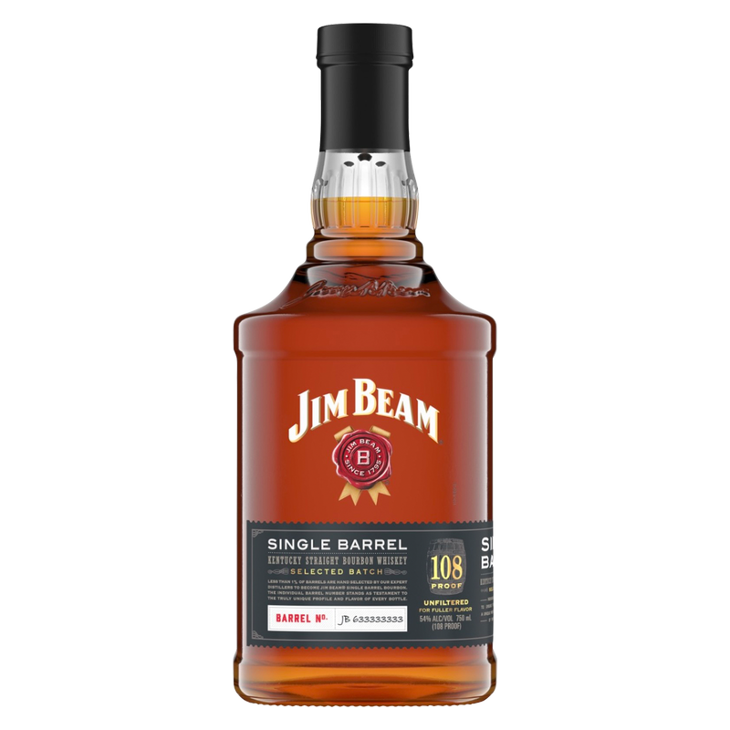 Jim Beam Single Barrel Select Bourbon 750ml (108 Proof)