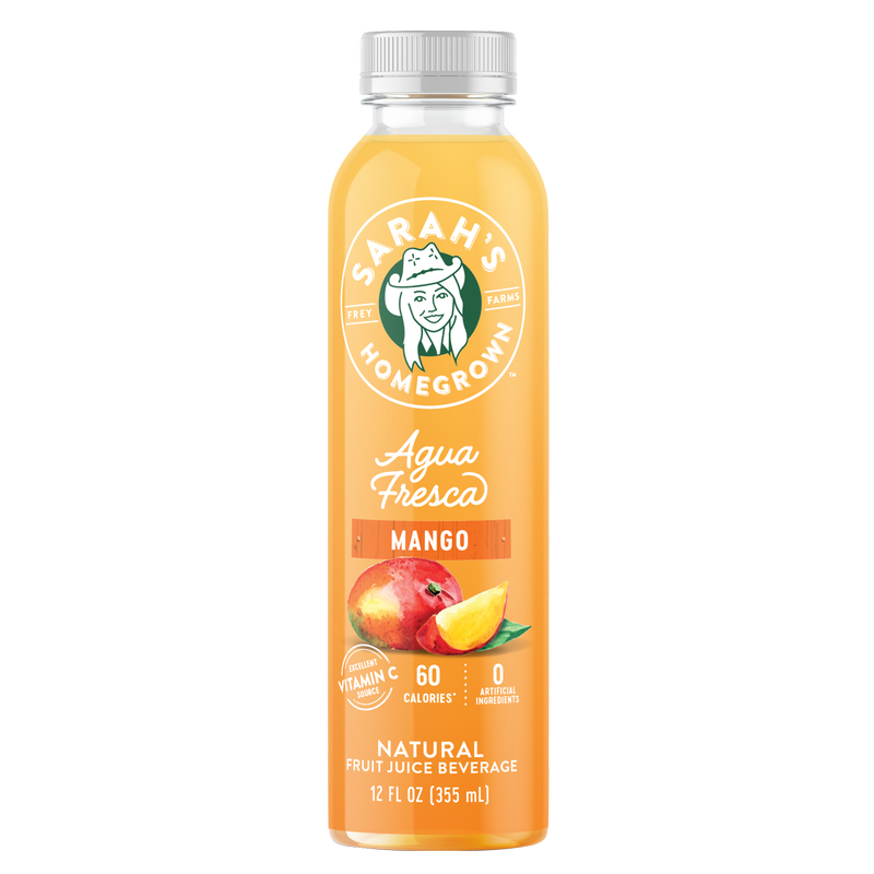 Sarah's Homegrown Mango Agua Fresca 12oz