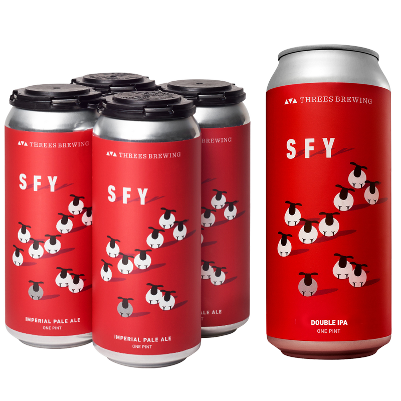 Threes Brewing SFY Double IPA 4pk 16oz Can 8.3% ABV
