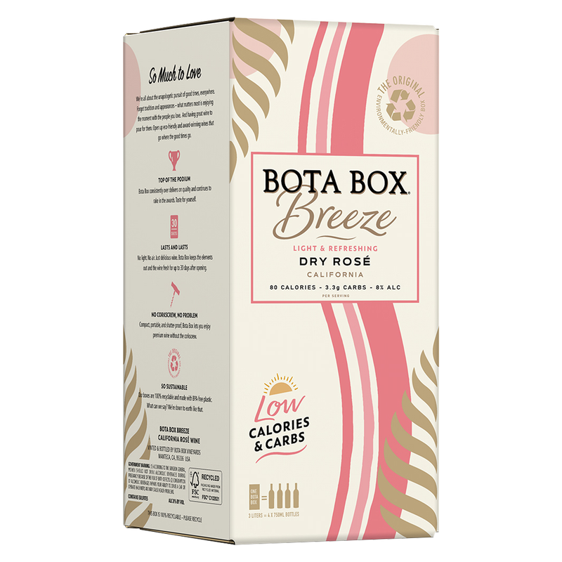 Bota Breeze Dry Rose 3 L Box