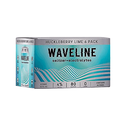 Waveline Seltzer Huckleberry Lime 6pk 12oz Can