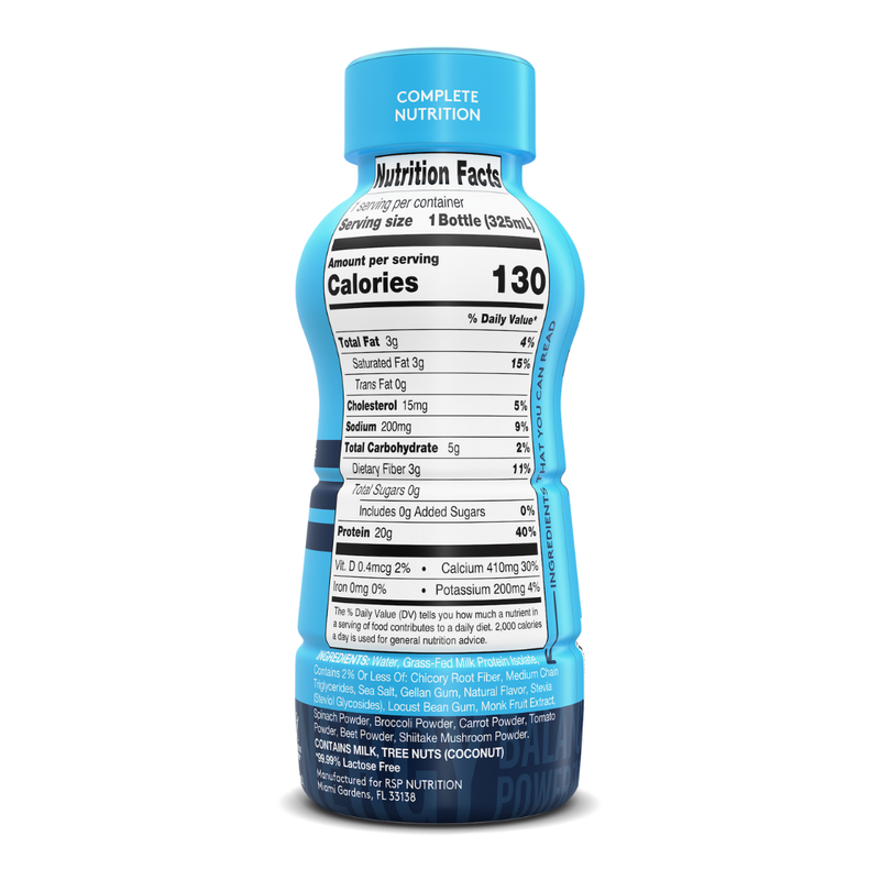 TrueFit Grass-Fed Protein Shake Vanilla 11oz Bottle