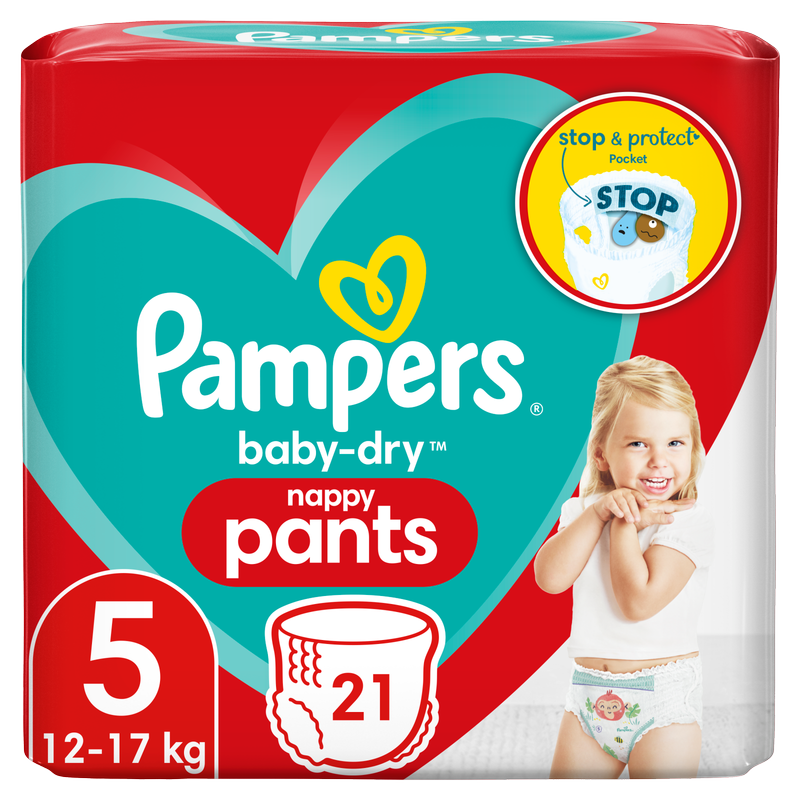 Pampers Baby-Dry Pants Size 5, 21pcs