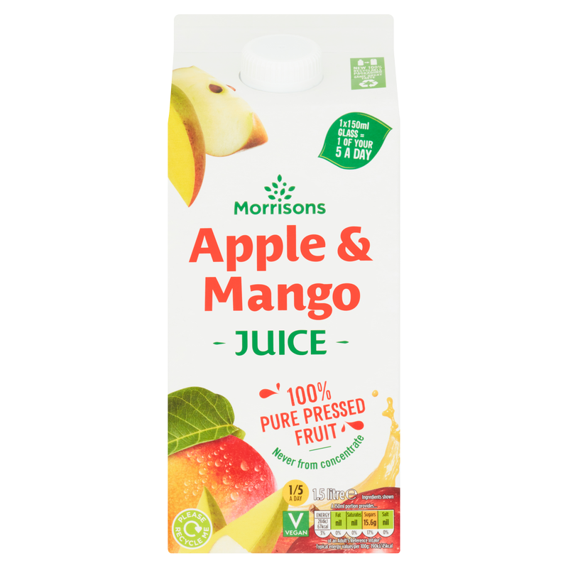 Morrisons Apple & Mango Juice, 1.5L