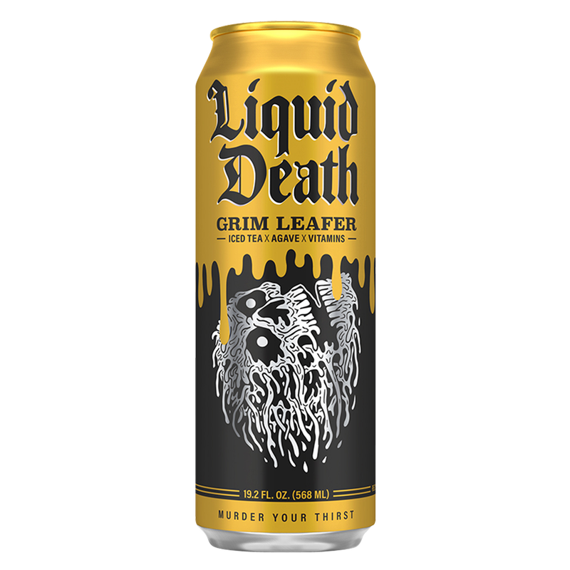 Liquid Death Iced Tea Grim Leafer 19.2 oz. Can