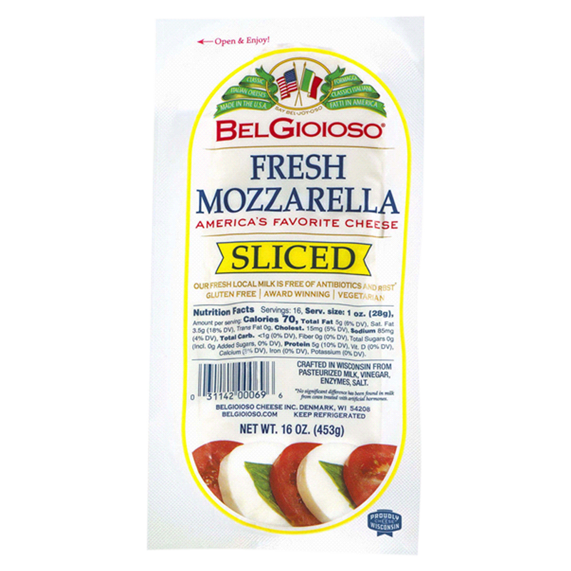 BelGioioso Sliced Fresh Mozzarella Cheese - 16oz
