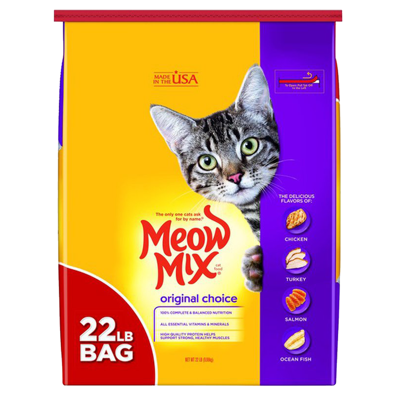 Meow Mix Original Choice Dry Cat Food 22lb