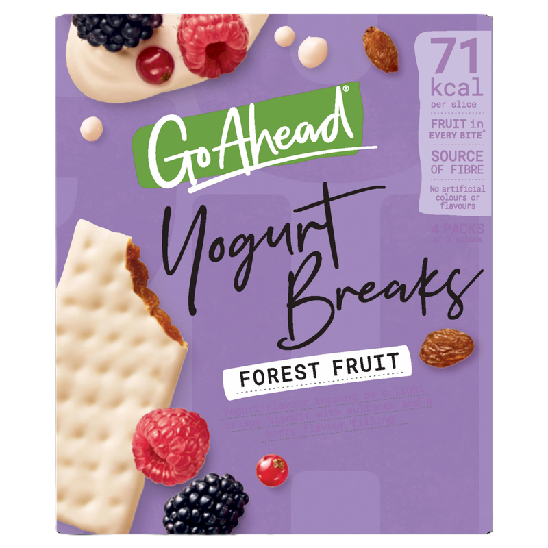 Go Ahead Yoghurt Breaks Forest Fruits Snack Bars, 4 x 35.5g