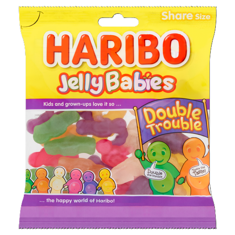 Haribo Jellly Babies Double Trouble Share Size, 175g
