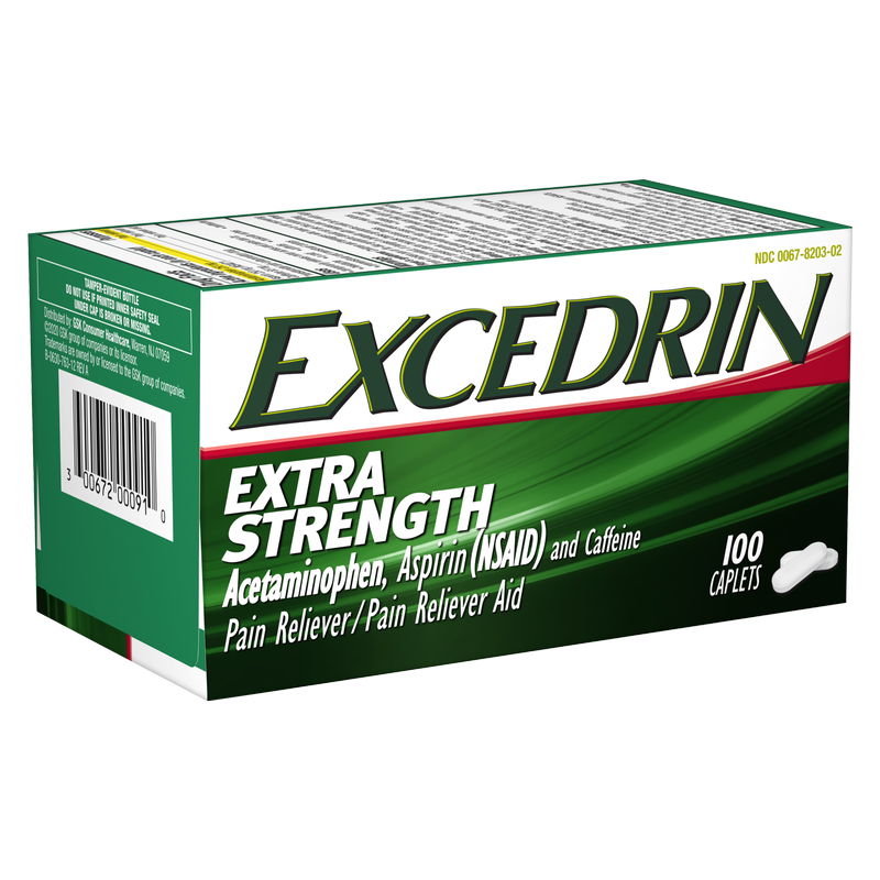 Excedrin Extra Strength Caplets 100ct : Health fast delivery by