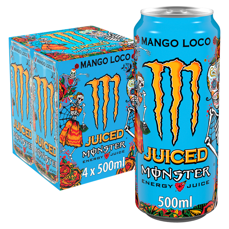 Monster Energy Mango Loco, 4 x 500ml