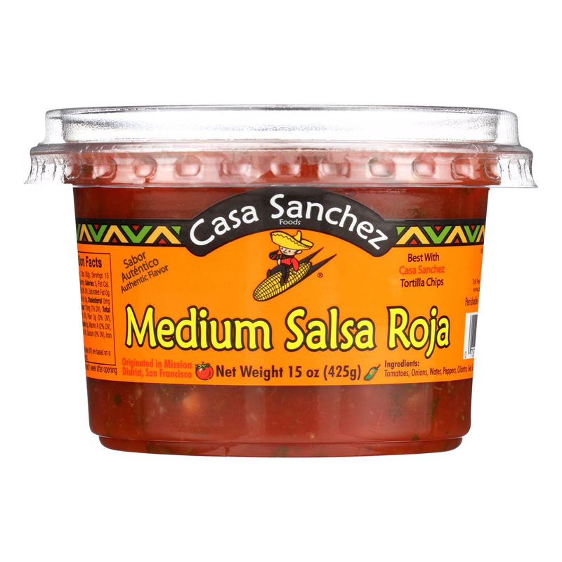 Casa Sanchez Foods Medium Roja Salsa 15oz