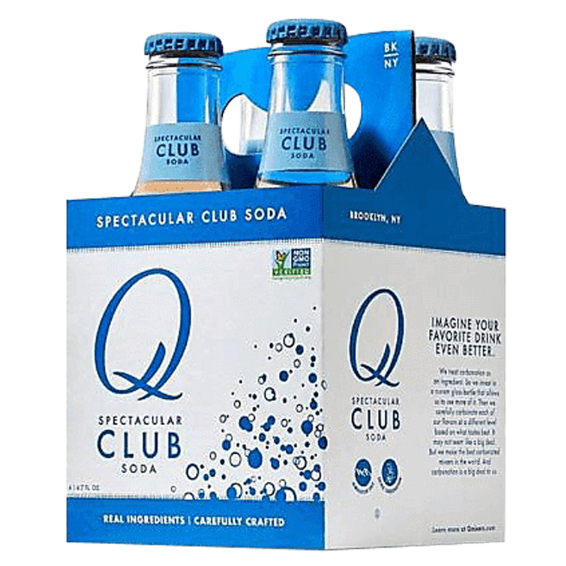 Q Drinks Club Soda 4pk 6.7oz