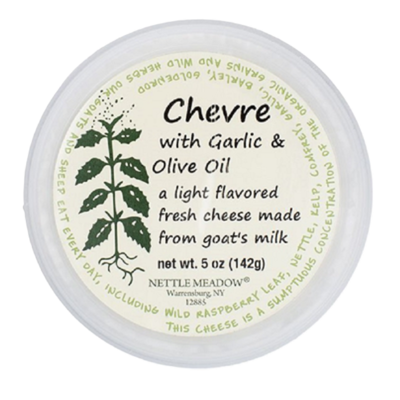 Nettle Meadow Chevre with Garlic and Olive Oil - 5oz