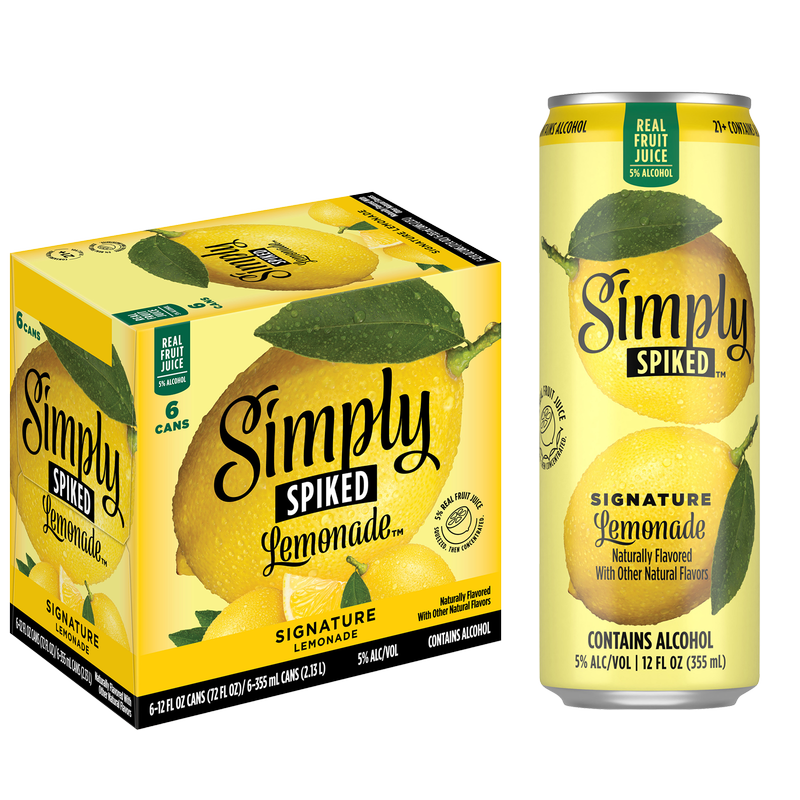 Simply Spiked Signature Lemonade 6pk 12oz Can 5% ABV