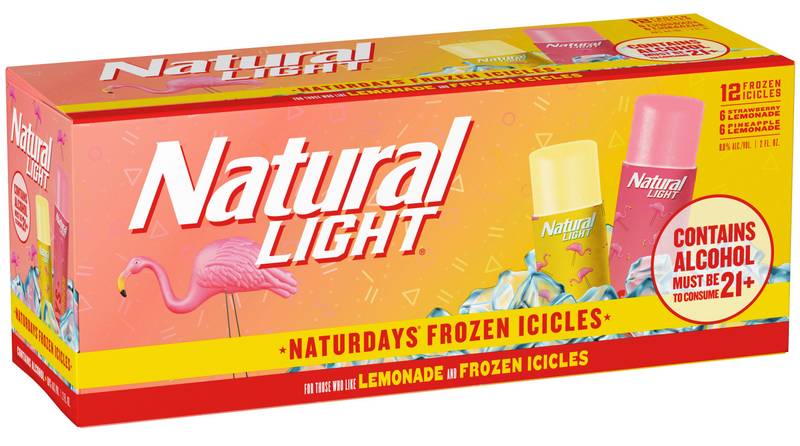 Natural Light Naturdays Frozen Icicles 12pk 2oz
