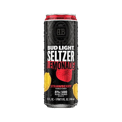 Bud Light Seltzer Strawberry Lemonade Single 25oz Can