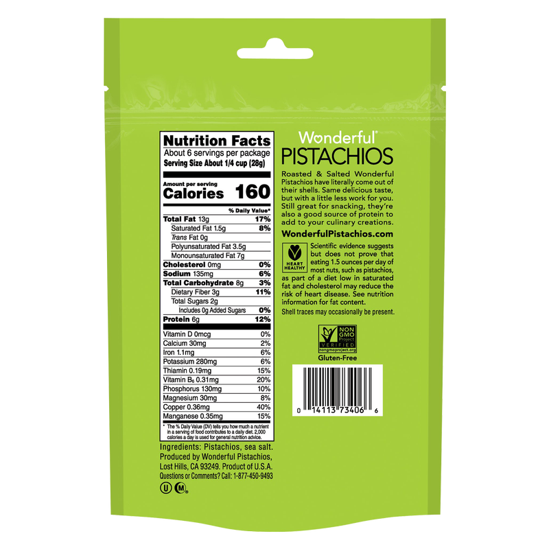 Wonderful Pistachios No Shell 6oz Snacks fast delivery by App or Online
