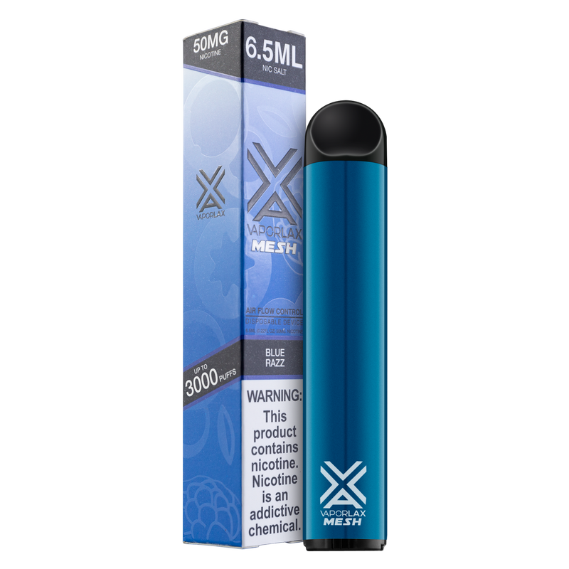 VaporLax Disposable Vape Blue Razz 50mg 6.5ml