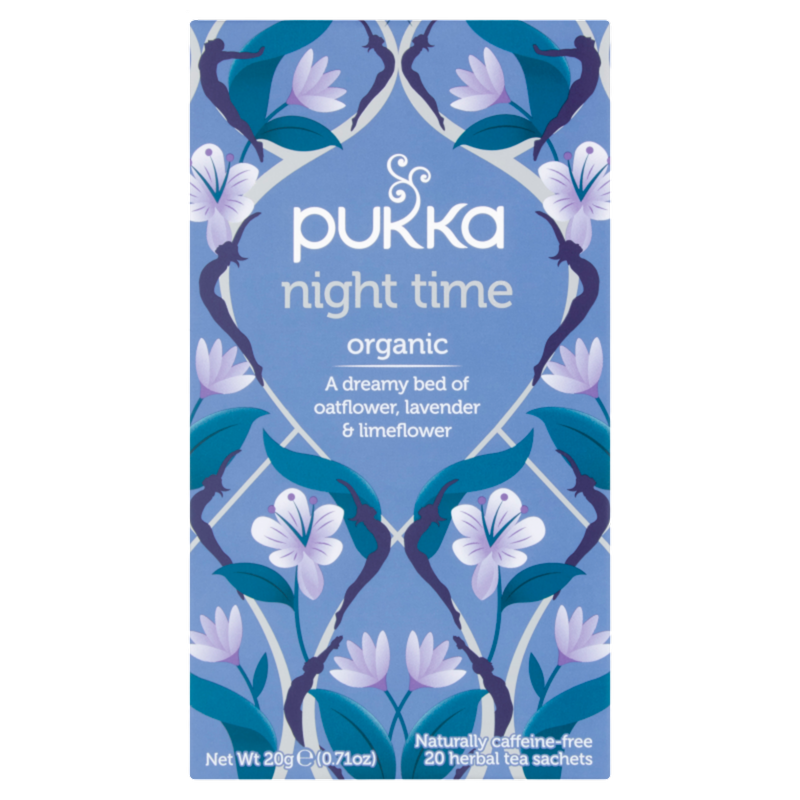 Pukka Organic Night Time Oatflower Lavender & Nightflower Tea, 20pcs