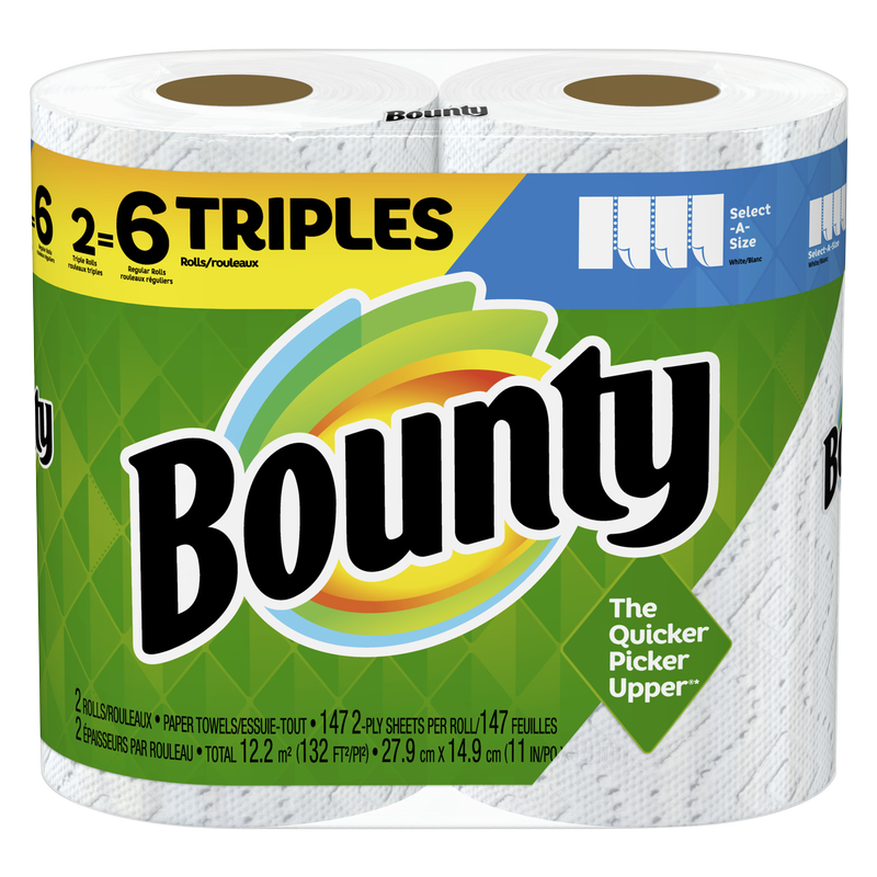 Bounty Select-a-Size Paper Towels Triples 2pk