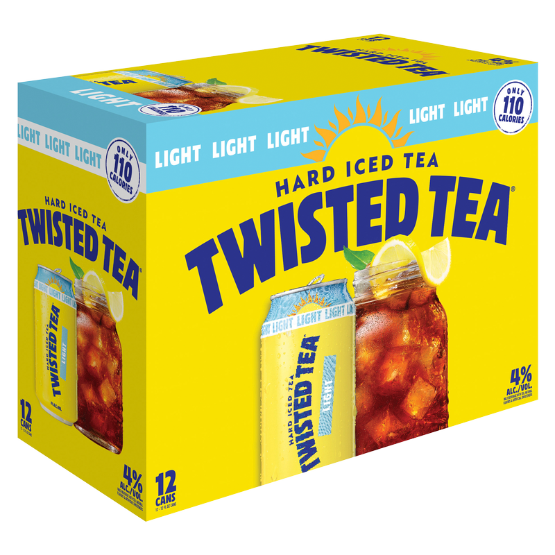 Twisted Tea Light 12pk 12oz Can 5.0 ABV Alcohol fast delivery by App