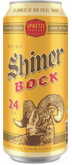 Shiner Bock Single 24oz Can 4.4% ABV