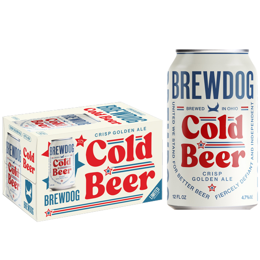 Brewdog Cold Beer 6 Pack 12Oz Can 4.7% Abv