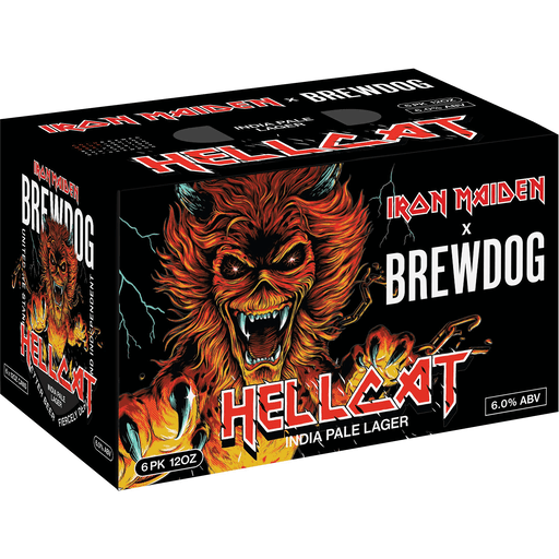 Brewdog Usa And Iron Maiden Hellcat India Pale Lager 6 Packc 12 Oz