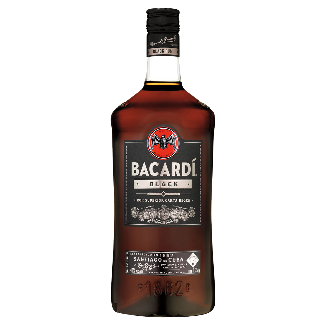 Bacardi Black Rum 1.75L 80 Proof