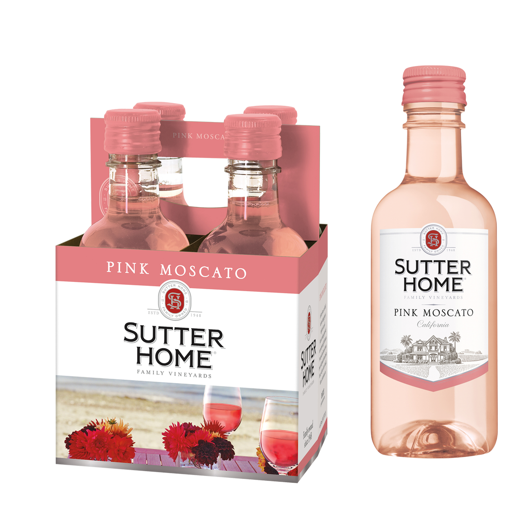 Sutter Home Pink Moscato 4 Pack 187Ml