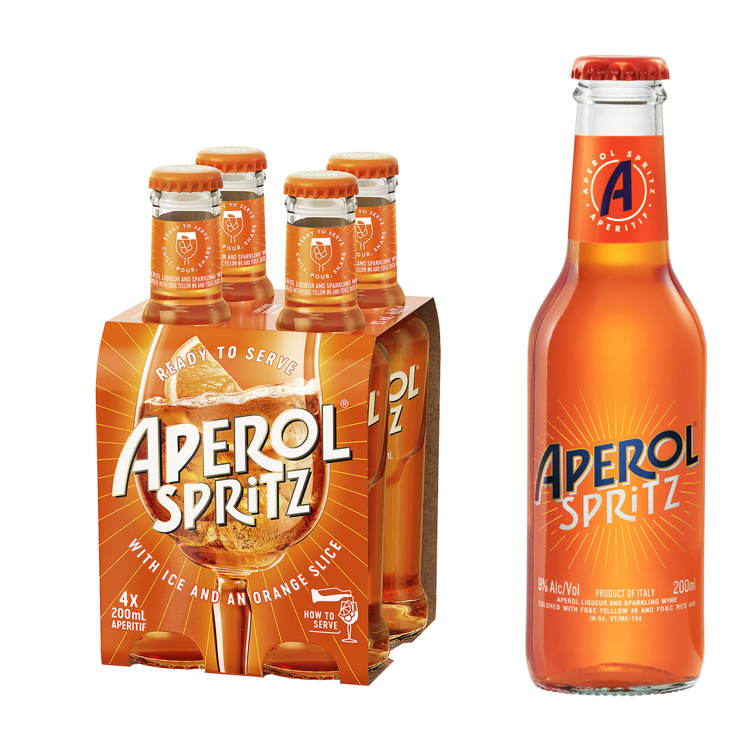 Aperol Spritz 4 Pack 200Ml 9% Abv