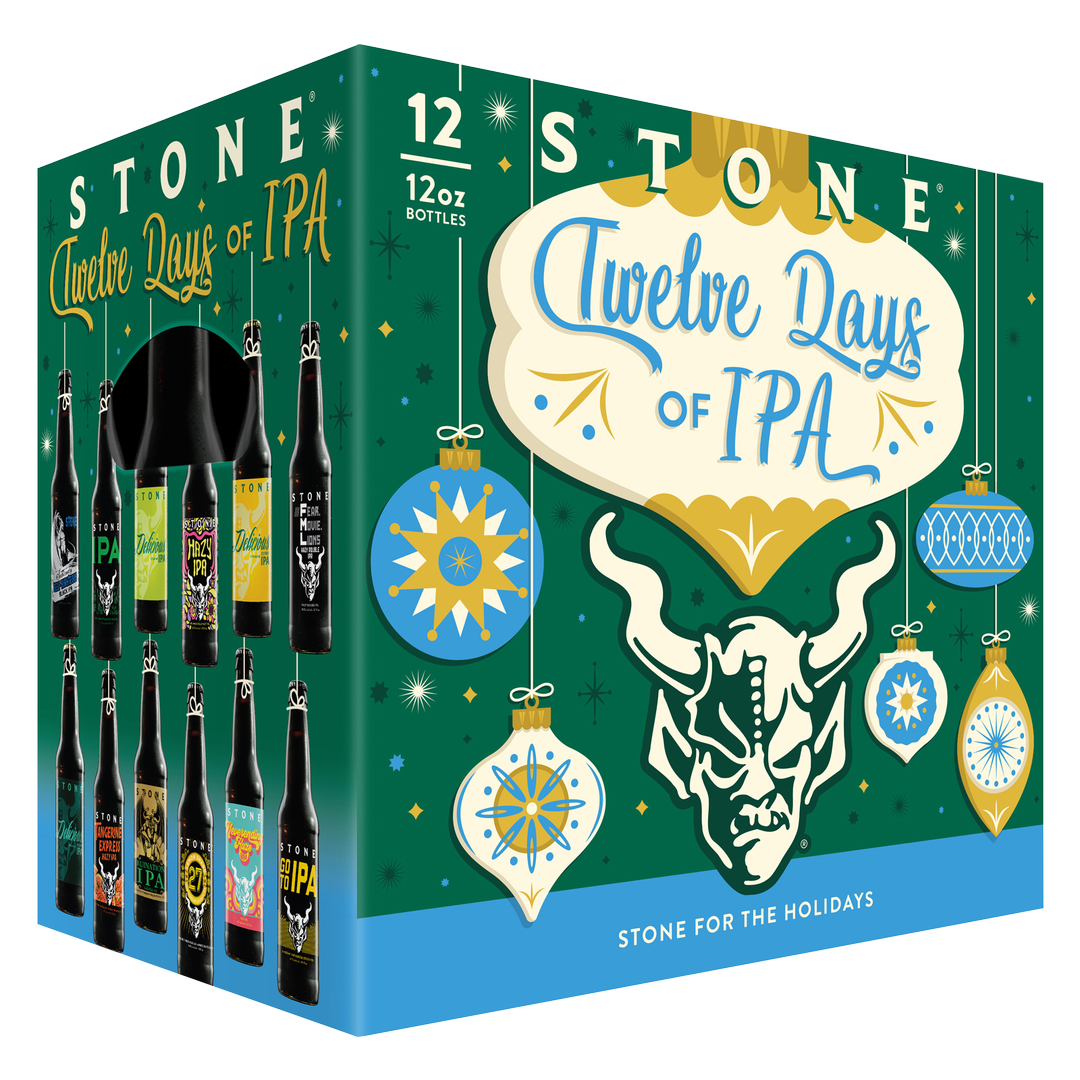 Stone Brewing Twelve Days Of Ipas Mix Pack 12 Pack 12Oz Bottle