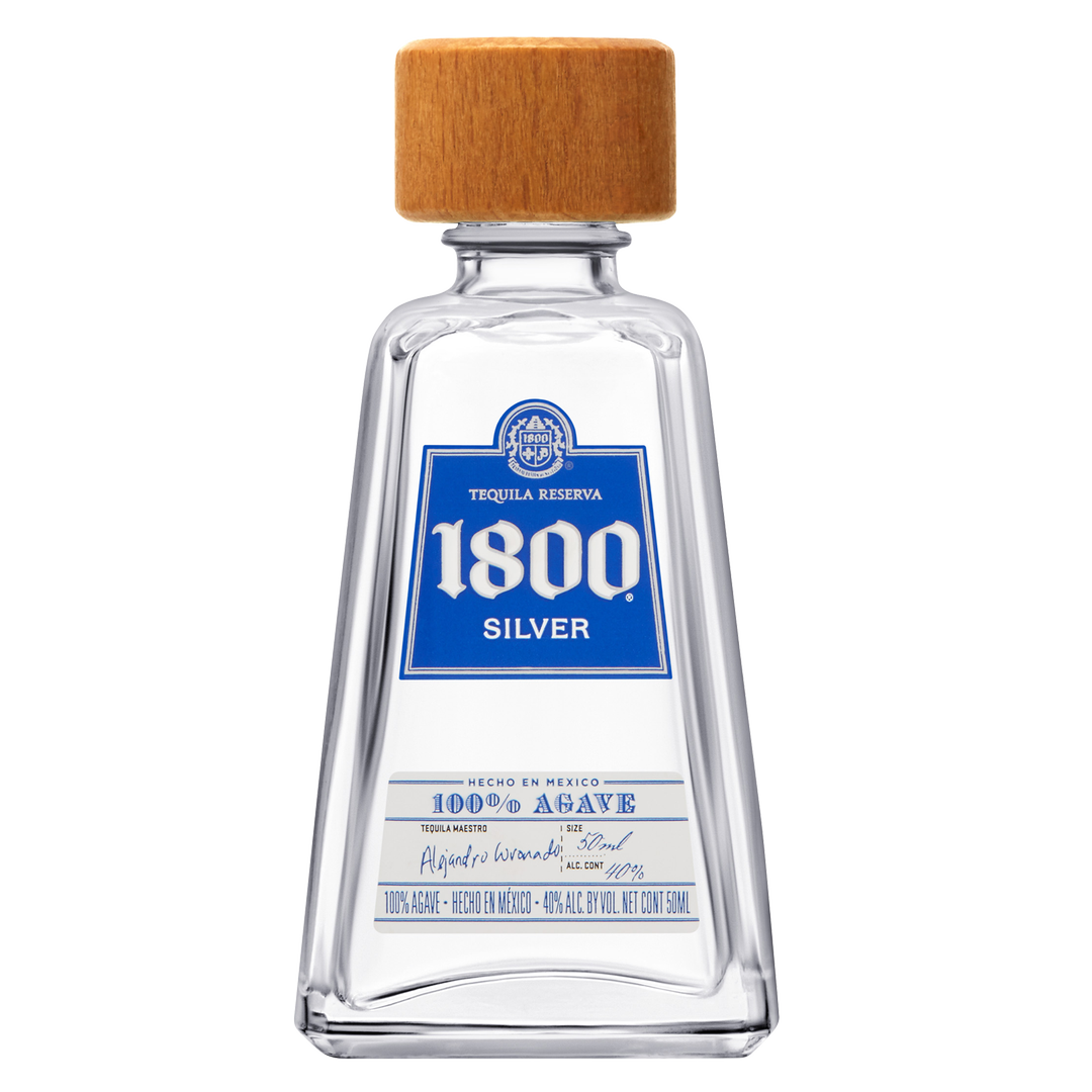 1800 Silver Tequila 50 Ml 80 Proof