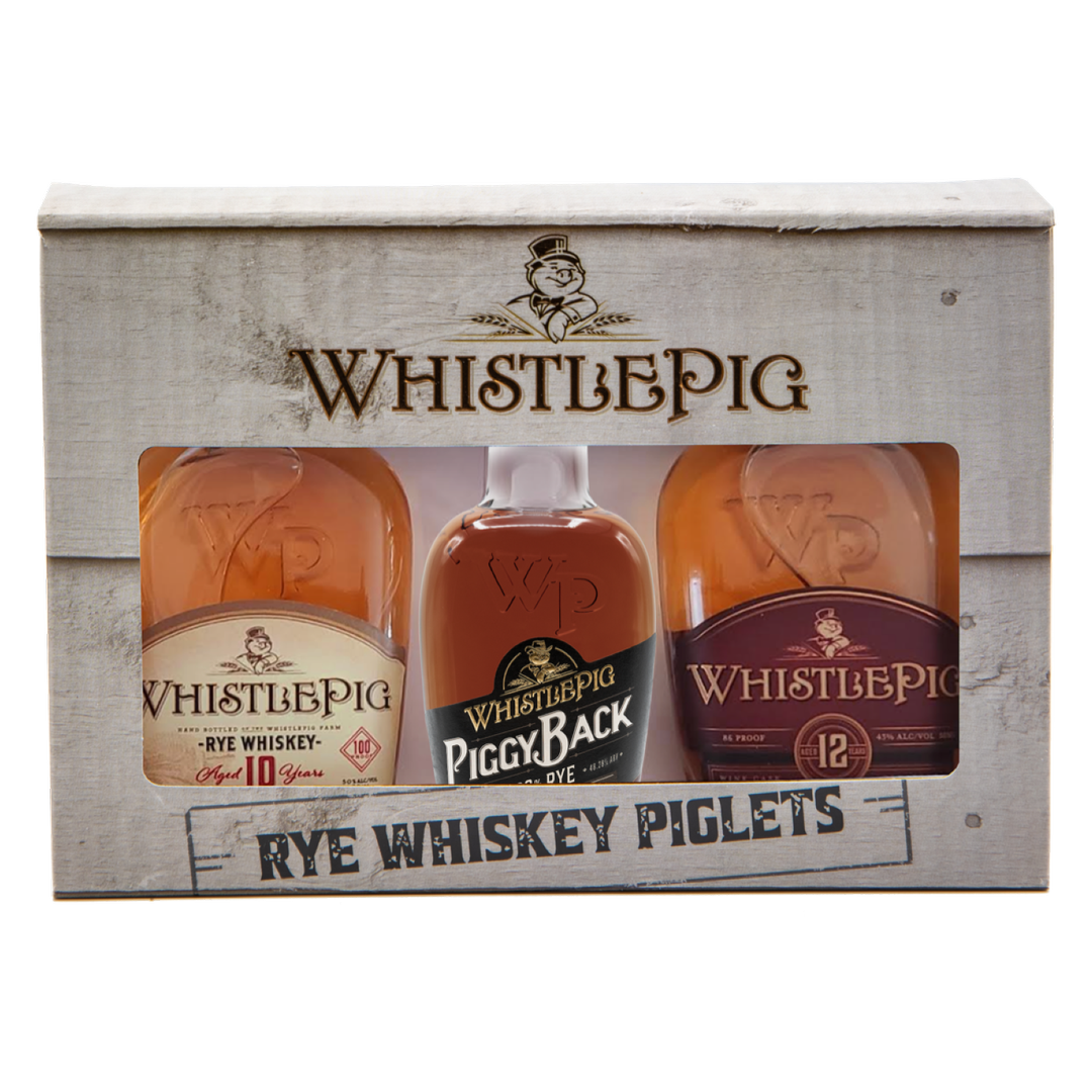 Whistlepig Piglets Straight Rye Whiskey 3 Pack 50 Ml