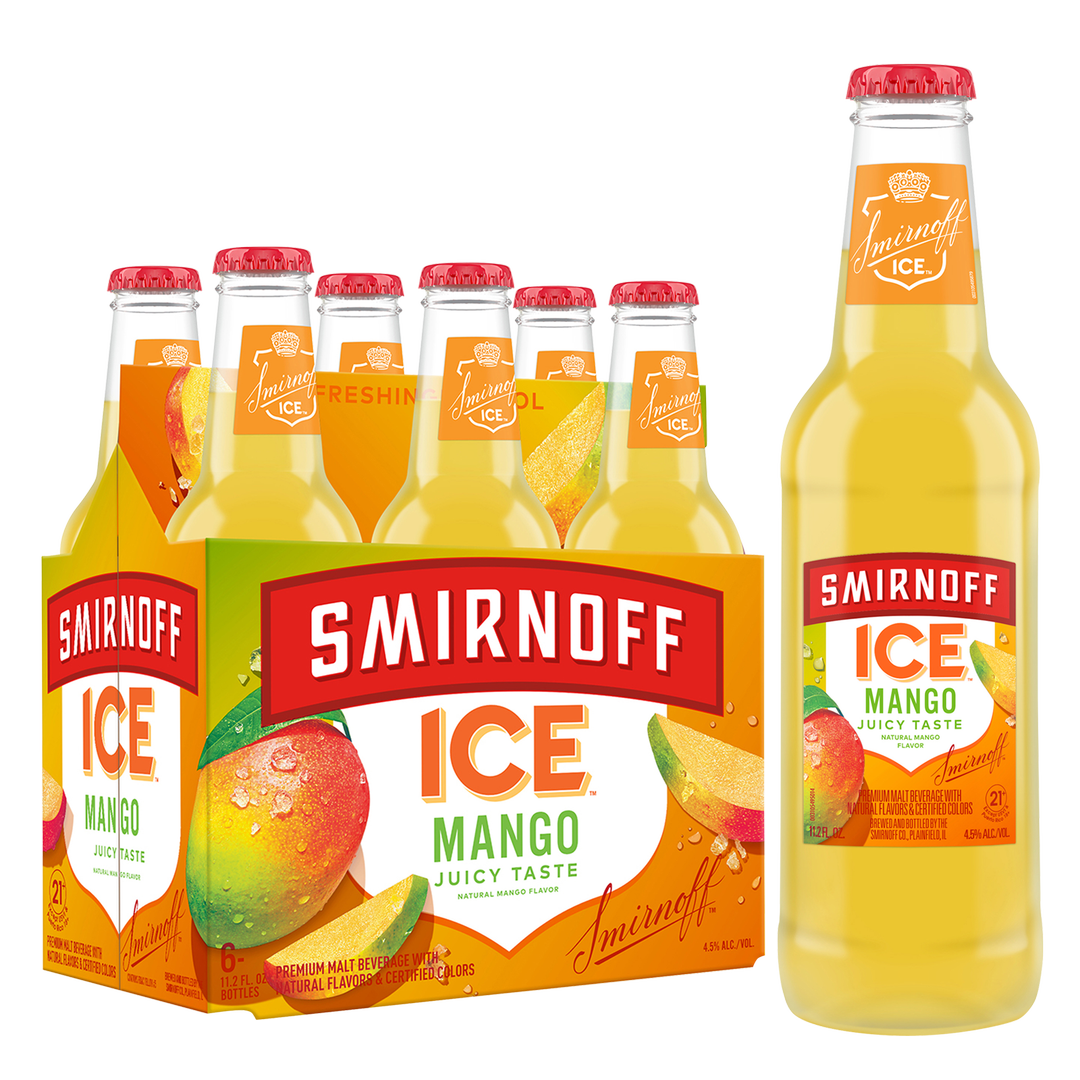 Smirnoff Ice Mango 6 Pack 11.2Oz Bottle