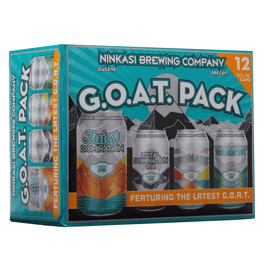 Ninkasi Brewing G.o.a.t Pack Variety 12 Pack 12Oz Can 5.9-8.0% Abv
