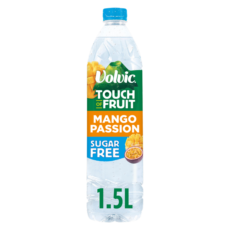 Volvic Mango Passion Flavoured Water Sugar Free, 1.5L