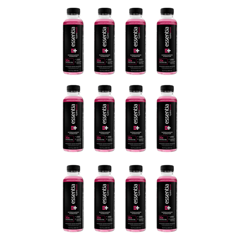 Essentia Hydroboost Raspberry Pomegranate 12pk 15.2oz Bottle