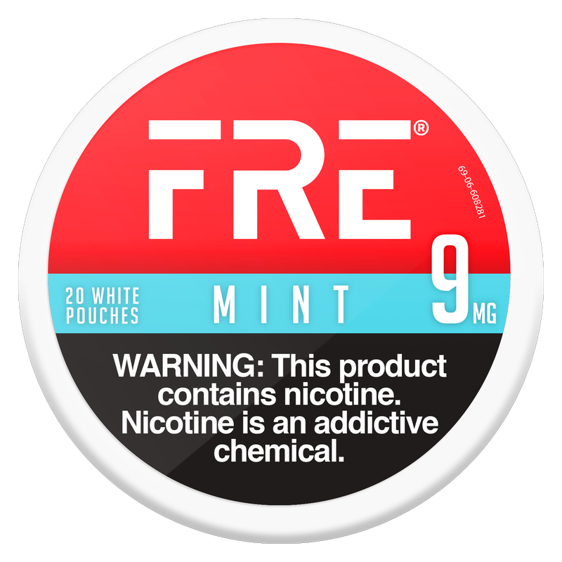 FRE Mint Nicotine Pouches, 9mg
