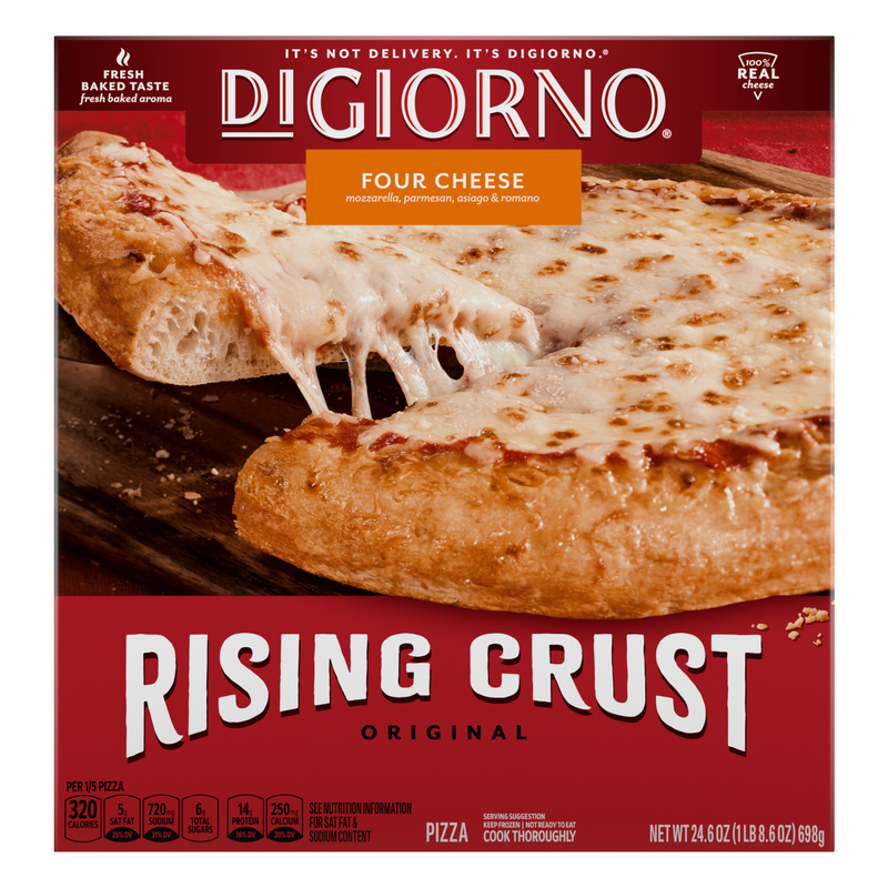 DiGiorno Rising Crust 4 Cheese Pizza, 24.6oz.