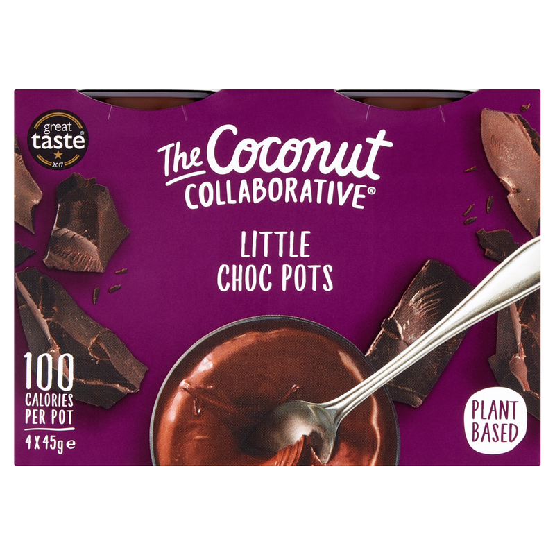The Coconut Collaborative Little Choc Pots, 4 x 45g
