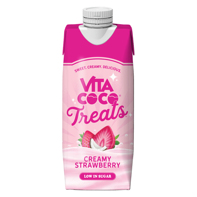 Vita Coco Treats Creamy Strawberry Coconut Water, 330ml