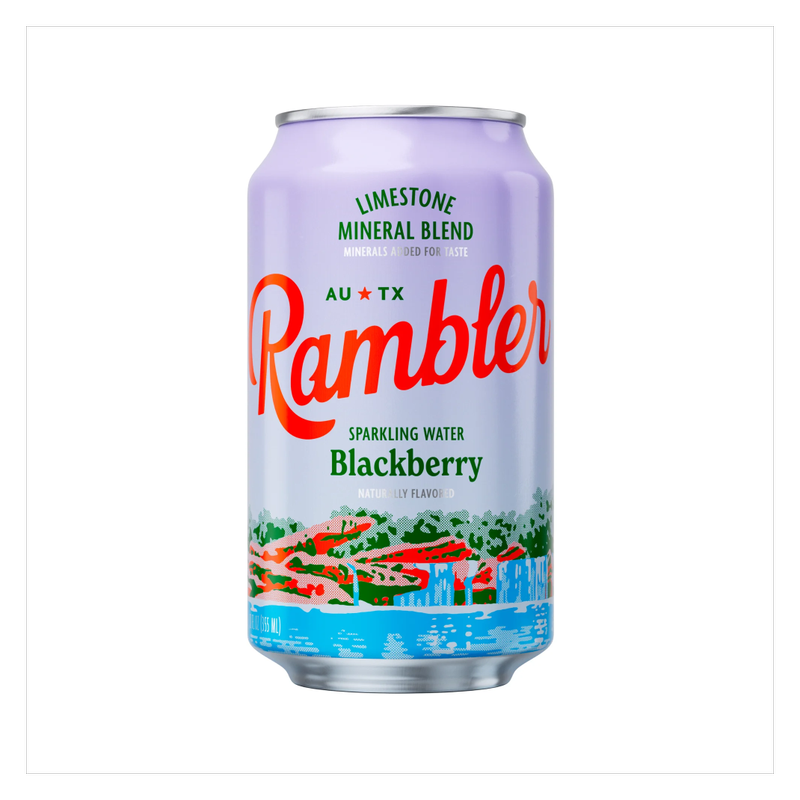 Rambler Sparkling Water Blackberry 8pk 12oz Can