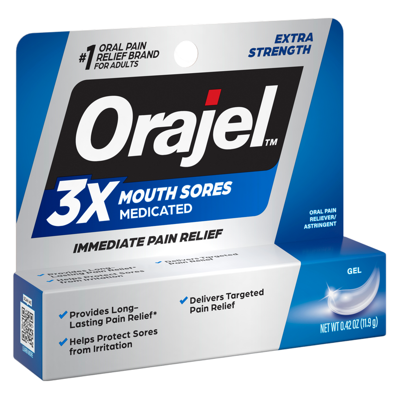 Orajel 3X Medicated For All Mouth Sores Gel .42oz
