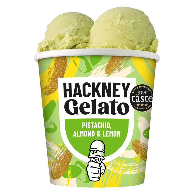 Hackney Gelato Pistachio, Almond & Lemon, 460ml