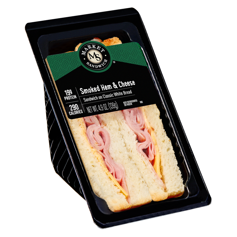 Market Sandwich Smoked Ham & Cheese Sandwich - 1ct